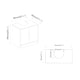 image 5 of Bathroom Sink Cabinet with Partial Pedestal | Grey | 60 x 60 x 30 | 1