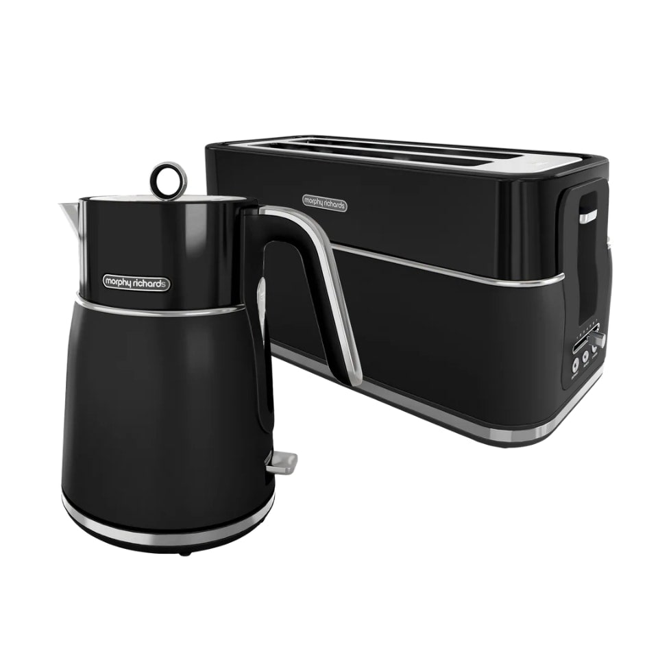 image 1 of Morphy Richards Signature Kettle & Toaster Black Black