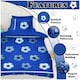 image 3 of VELVETIO Football Goals Duvet Cover Set Soft Polycotton Reversible Kids Beddings Blue | Single