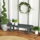 image 2 of Outsunny 1.1M Outdoor Garden Bench Patio Loveseat Fir Wood 2 Person Grey