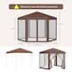 image 7 of Outsunny Hexagonal Garden Gazebo Party Tent Patio Marquee Canopy