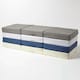 image 6 of Homescapes Cream Cotton Orthopaedic Foam 3 Seater Booster Cushion | Cream