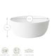 image 3 of Bormioli Rocco Toledo Glass Serving Bowl - 23cm - White White
