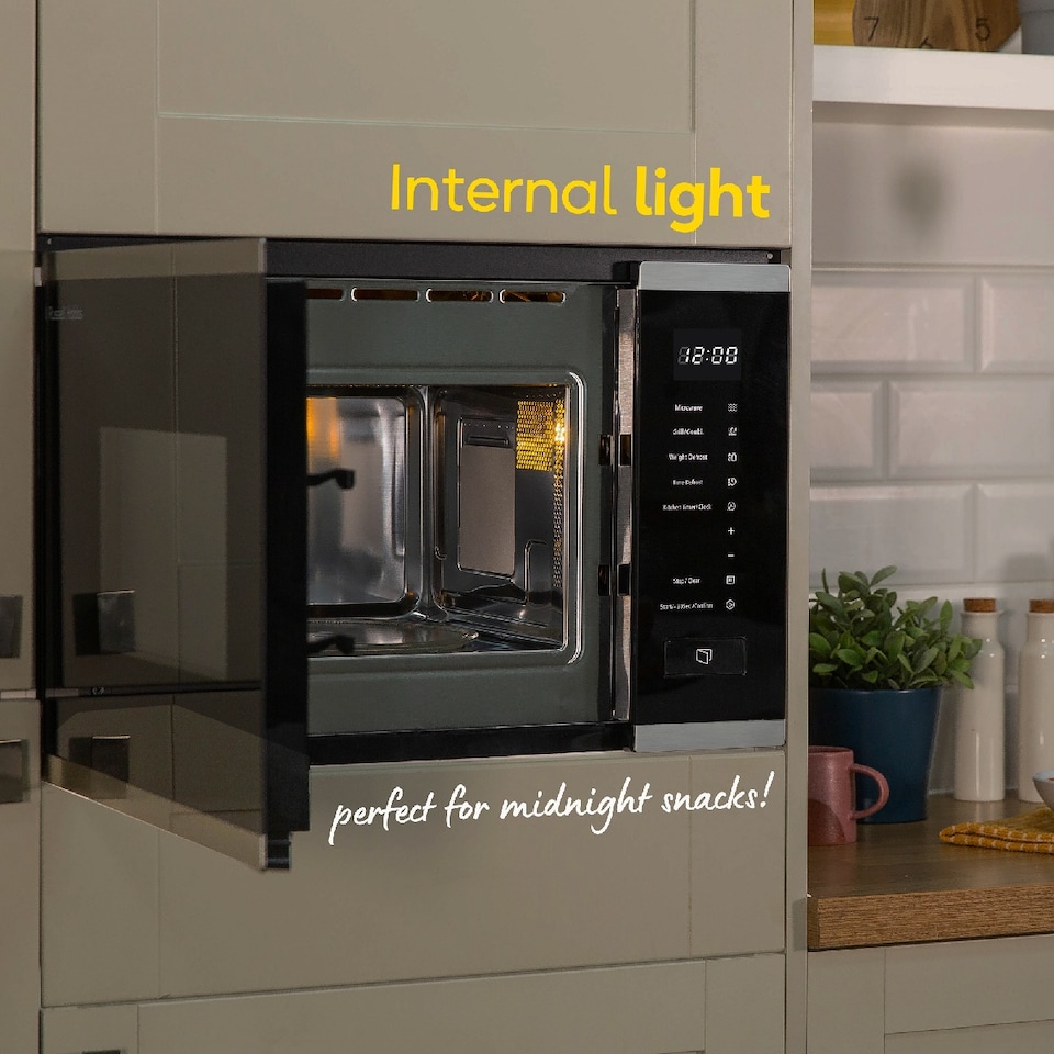 image 1 of Russell Hobbs RHBM2002SS Integrated Microwave 20L 800W Stainless Steel Defrost Function