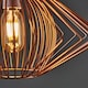 image 3 of ValueLights Disperse Geometric Design Copper Wire Basket Cage Ceiling Pendant Light Shade