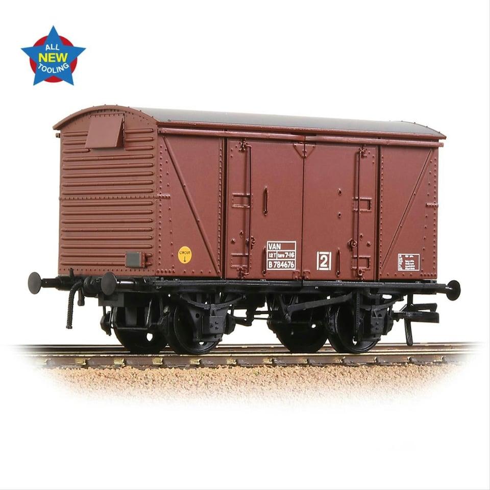 image 1 of Bachmann 12t Vanwide Ventilated Van BR Late Bauxite VAN