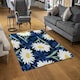 image 2 of Daisies on Navy (Rug) Blue | Medium: 80x150cm