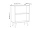 image 4 of 2-Tier Wooden Cabinet With Legs | Brown | Oak & Beech | 1