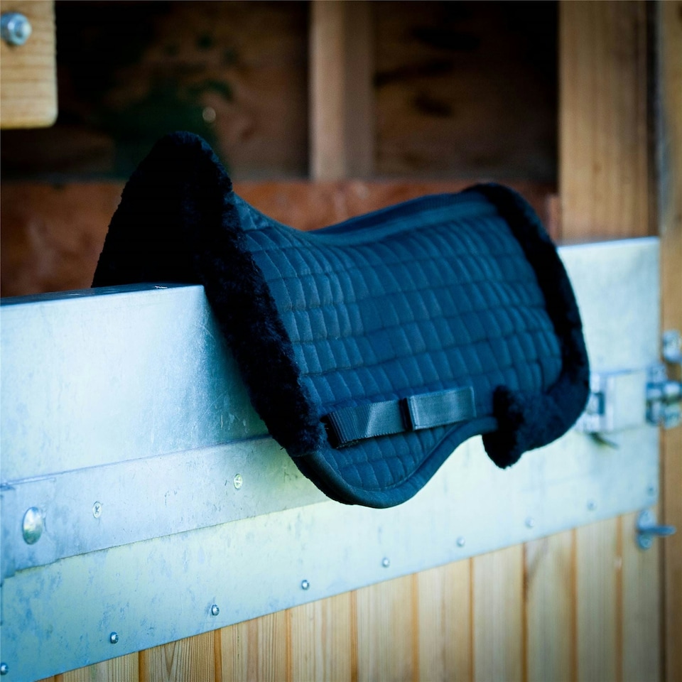 image 1 of Gallop Equestrian Prestige Fully Lined Half Saddle Pad White | Size: One Size
Colour: White