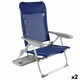 image 1 of Beach Chair Aktive Slim Foldable Navy Blue 47 x 89 x 57 cm (2 Units) N/A