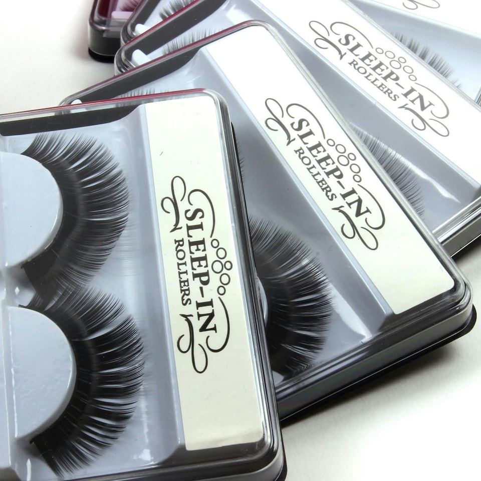 image 1 of Urban Beauty Sleep in Rollers False Eyelashes Set 10 Pairs, Black
