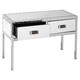 image 3 of Interiors by Premier Stainless-Steel Modern Coffee Table, Coffee Table With Storage, Industrial Style Storage Coffee Table Silver