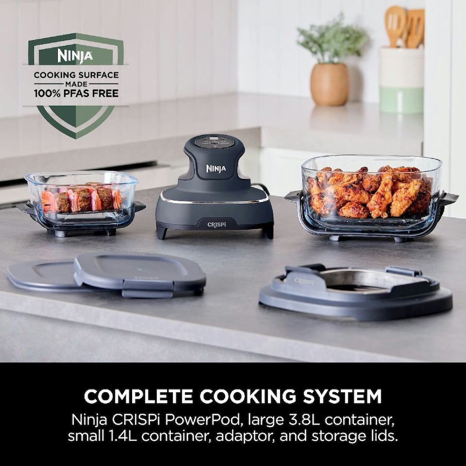 image 1 of Ninja CRISPi 4 in 1 Portable Air Fryer Cyber Space FN101UKGY