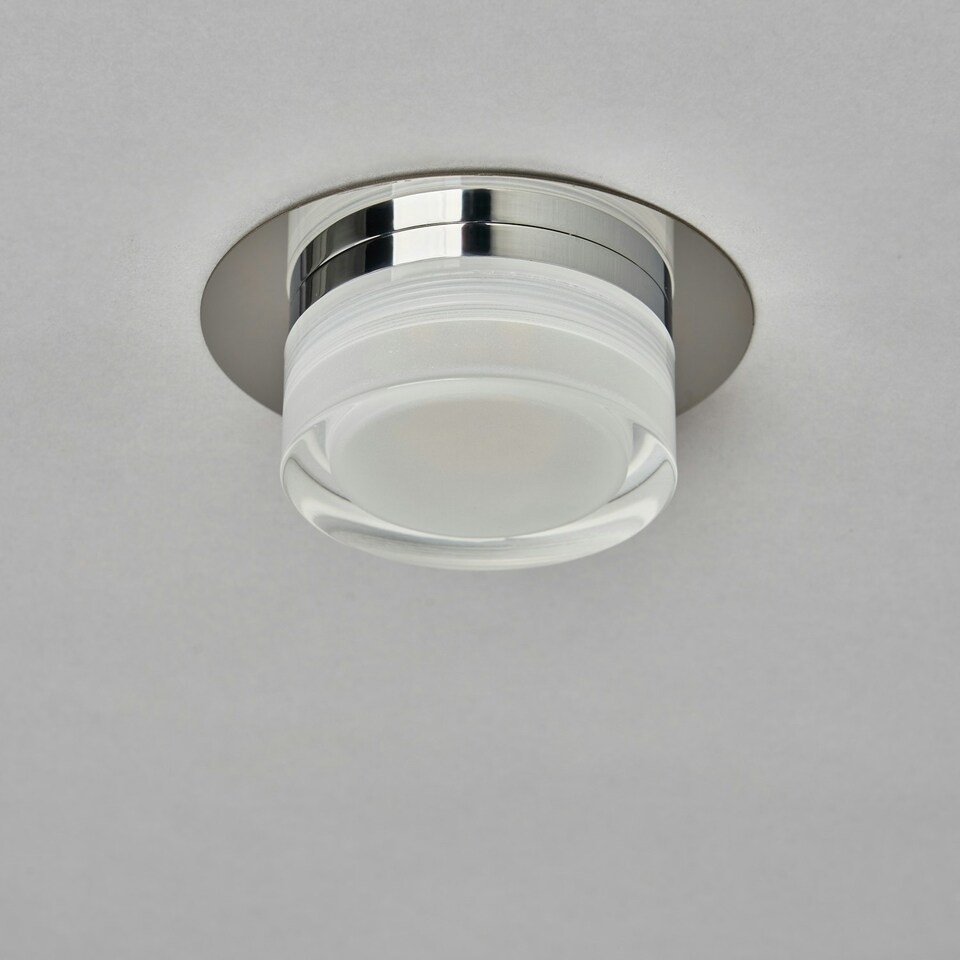 image 1 of BHS Brooke LED Bathroom Dual Mount Ceiling Light | Silver | Chrome | 1