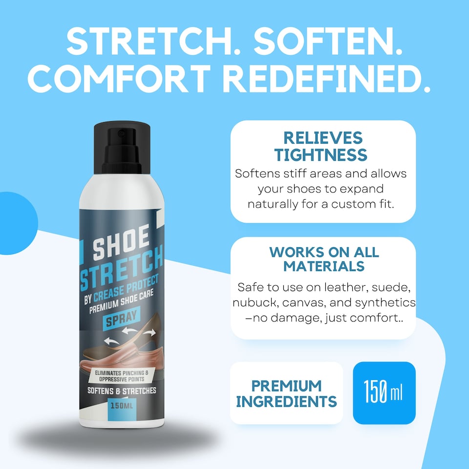 image 1 of Shoe Stretch Spray - Soften & Stretch Leather Shoes & Boots 150ml