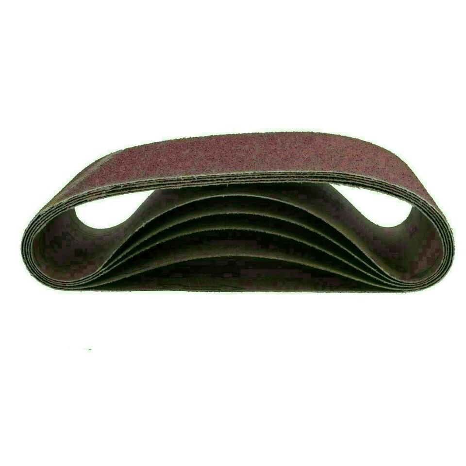 image 1 of 75mm x 533mm 40 Grit Coarse Abrasive Sanding Belt Sander Discs 25 Pack