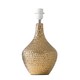 image 1 of ValueLights Bailey Metallic Gold Indent Textured Ceramic Table Lamp Base