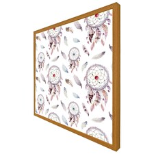 Dreamcatcher and feather pattern (Picutre Frame) Brown | Oak | L