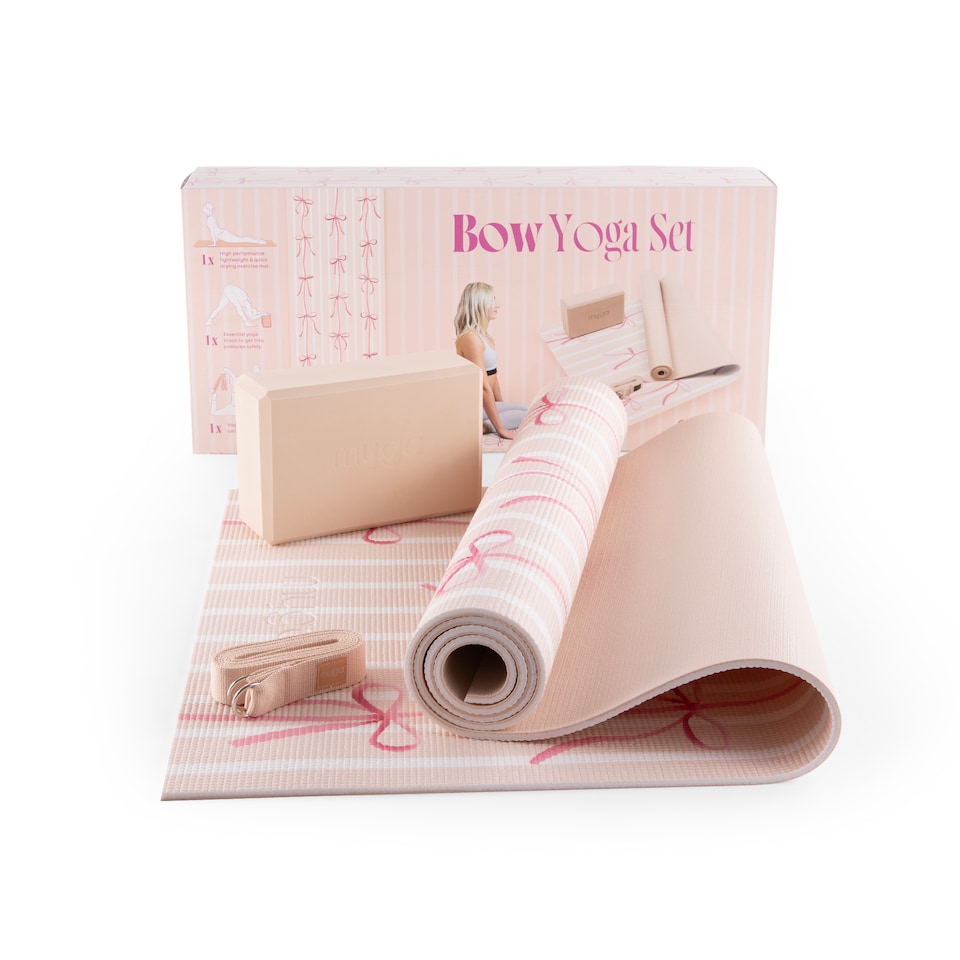 image 1 of Myga Yoga Set - Bows | Pink