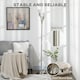 image 7 of HOMCOM 3Light Upright Floor Lamps for Living Room, Modern Standing Lamp for Bedroom with Steel Base, Bulb not Included, Silver