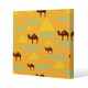 image 1 of Camels & Pyramids (Canvas Print) 77 x 77 x 4cm