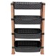 image 1 of 4 Tier Storage Rack | Black | 1