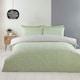 image 2 of Helston Reversible Duvet Cover Set with Pillowcase Bedding Green | Single
