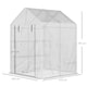 image 5 of Outsunny Greenhouse for Outdoor, Portable Gardening Plant Grow House w/ Shelf