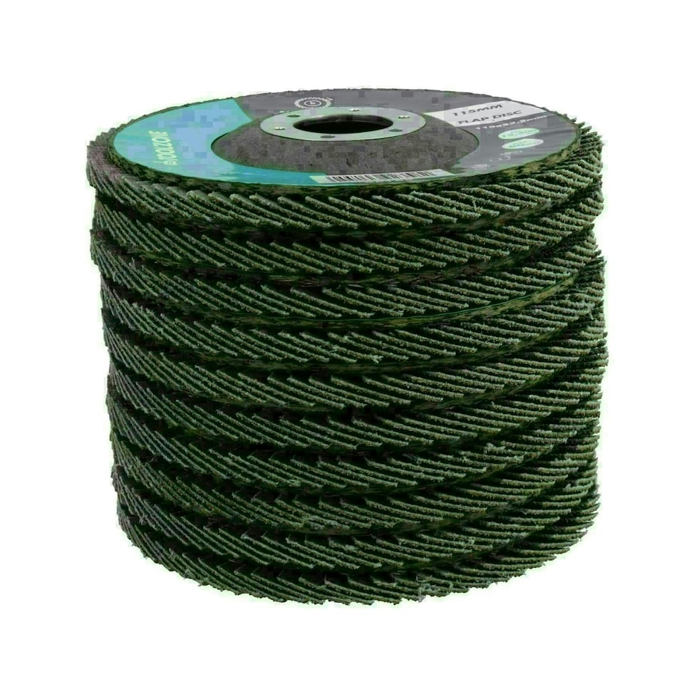 image 1 of 120 Grit Flap Discs Fine Grade Aluminium Oxide Sanding Removal Type 29 200pk