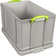 image 2 of Really Useful Box Plastic Storage 84 Litre Recycled Dove Grey