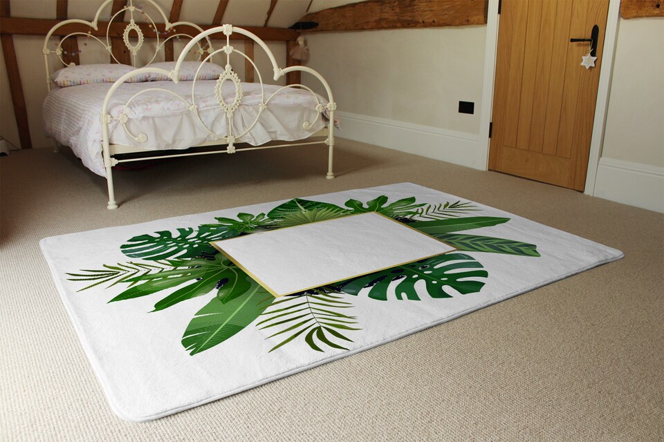 image 1 of Botanical Frame Rug | Multi