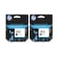 2x HP 302 Black Original Ink Cartridges