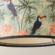 image 5 of ValueLights Daintree Medium Pastel Jungle Bamboo Drum Lamp Shade Multi