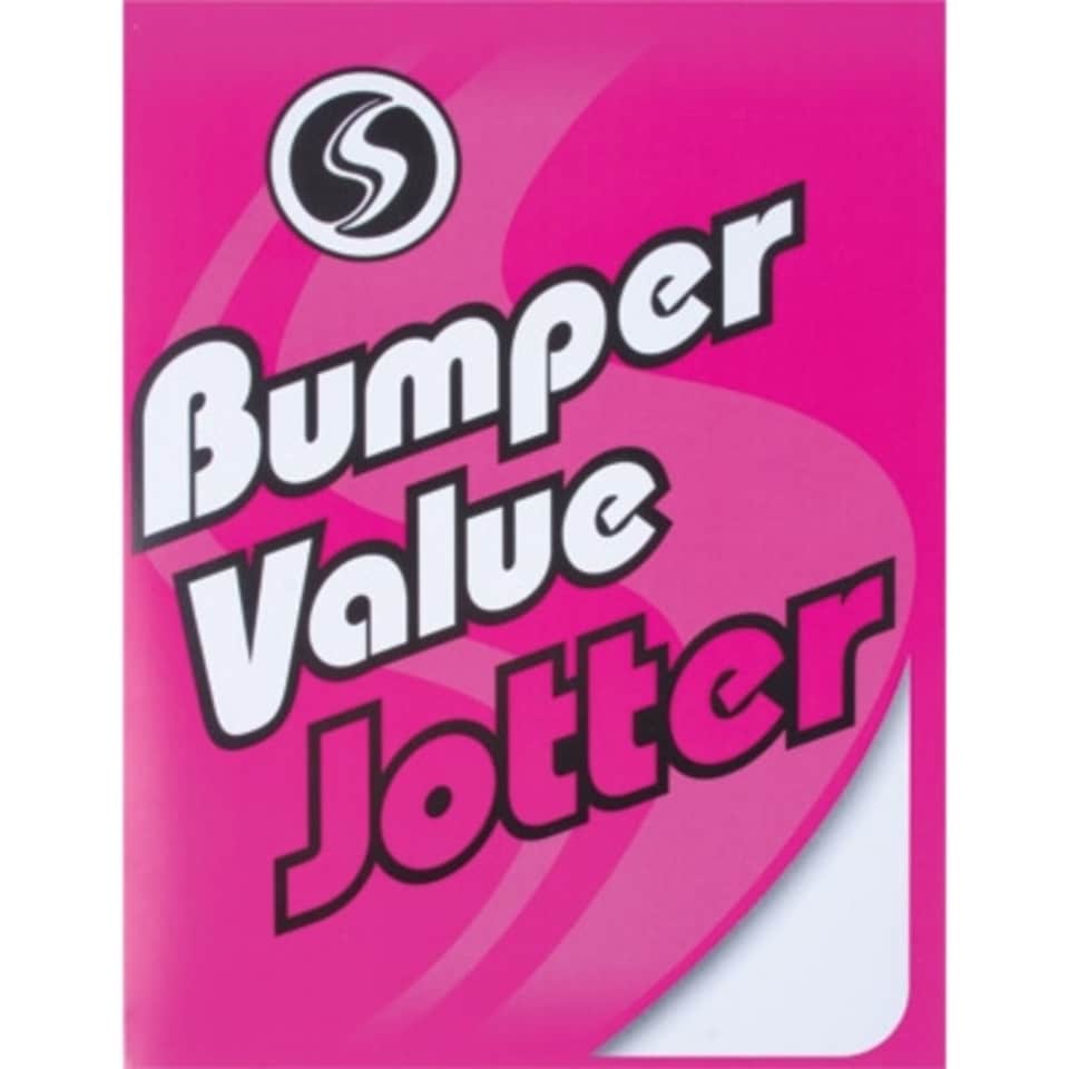 image 1 of Super Value Bumper Jotter Plain Unruled