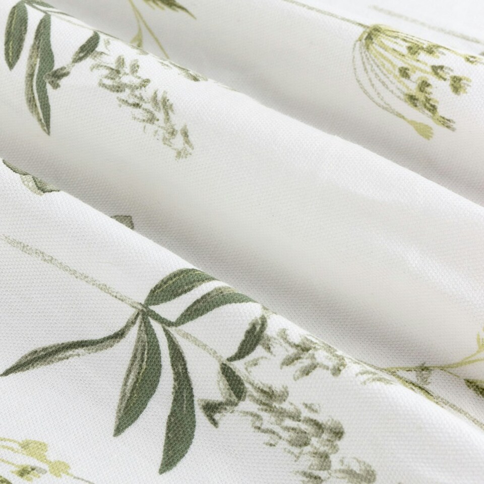 image 1 of Wylder Meadow Room Darkening 100% Cotton White/Cornflower Eyelet Curtains 117 x 137cm White | Cornflower White