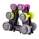 image 1 of Body Sculpture 19kg Neoprene Dumbbell Set with Storage Tower — 6 Colour-Coded Weights | Multi | MULTI-COLOUR | adult