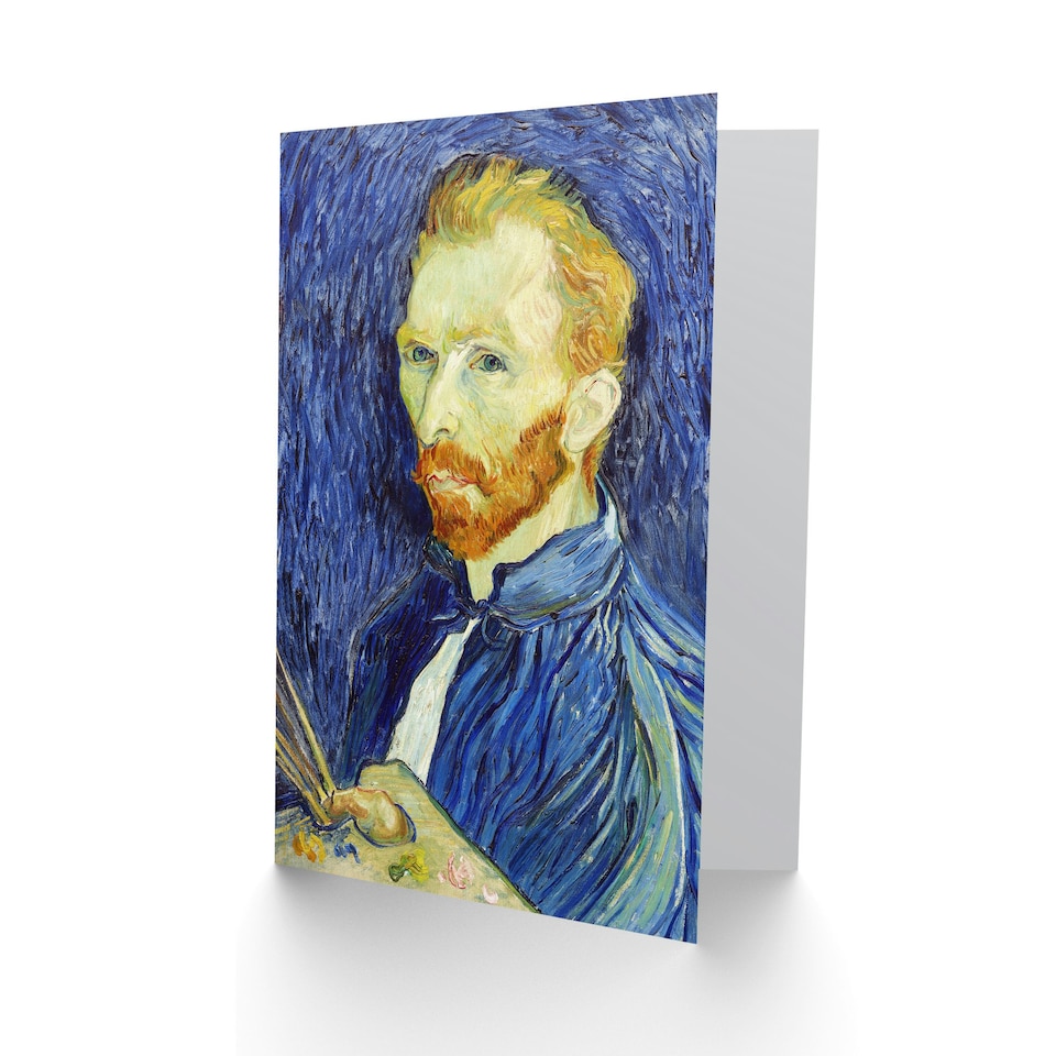image 1 of Vincent van Gogh Art Card Self Portrait With Palette