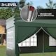 image 6 of Outsunny 3 x 6m Pop Up Gazebo Party Tent Canopy Marquee with Storage Bag Green