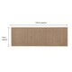 image 5 of JVL Antarra Machine Washable Entrance Runner Doormat, 50x150cm - Beige