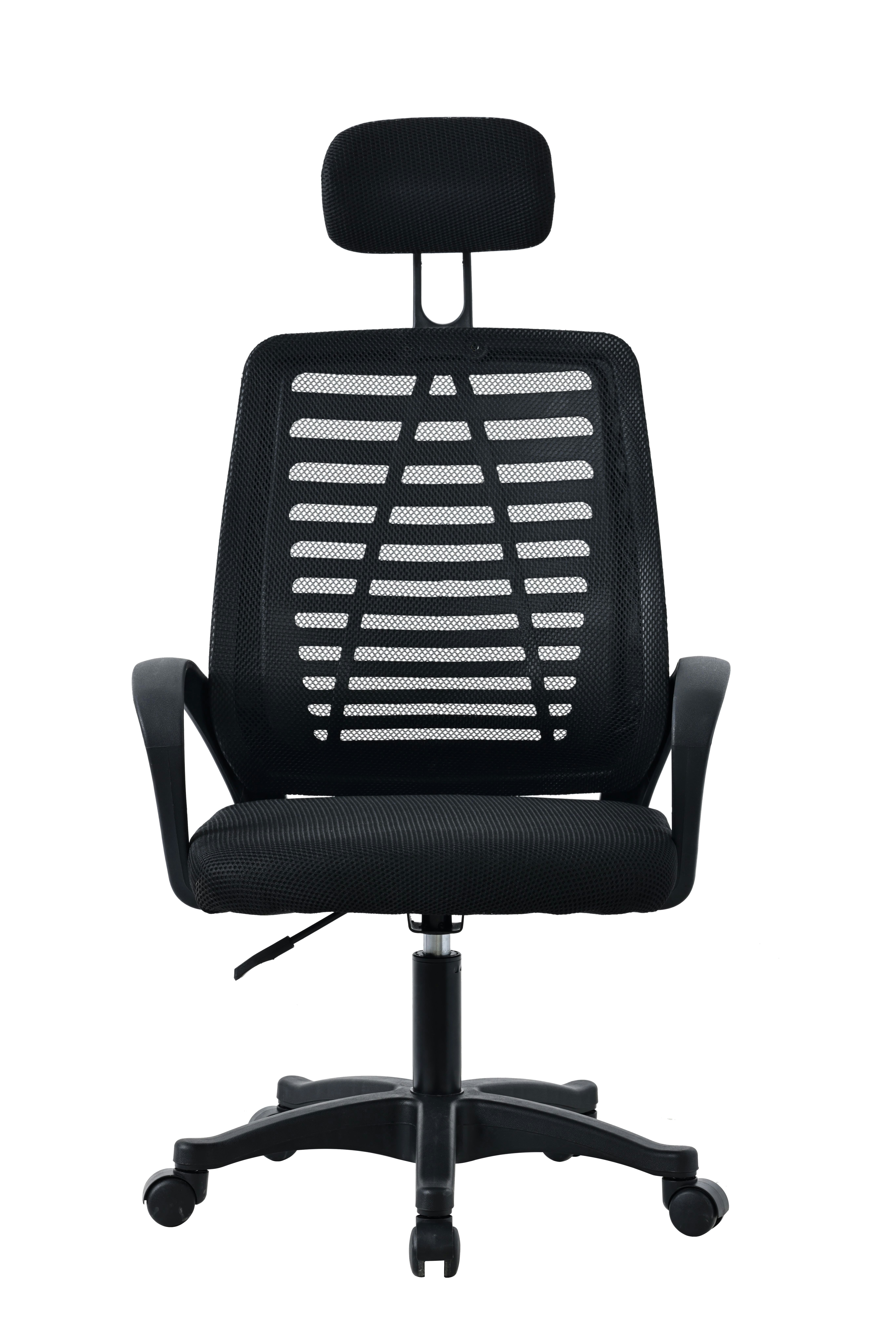 MOF Mesh Ergonomic Office Chair Adjustable Headrest DC156 | Black