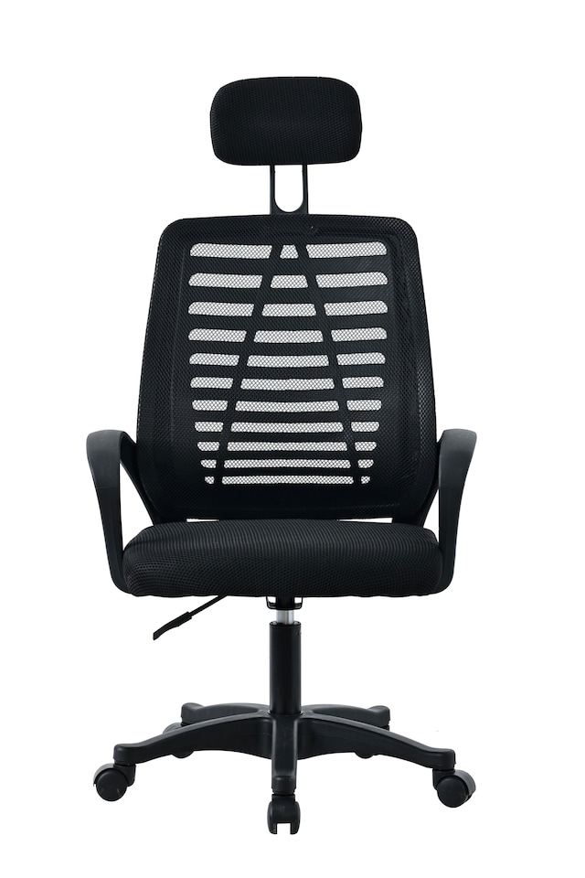image 1 of MOF Mesh Ergonomic Office Chair Adjustable Headrest DC156 | Black