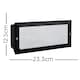 image 2 of ValueLights Modern Outdoor IP54 Rated Black Aluminium And Frosted Glass Brick Light