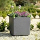 image 2 of Primrose Garden Cube Square Flower Pot Recycled Planter Grey 43 x 43 x 43 cm