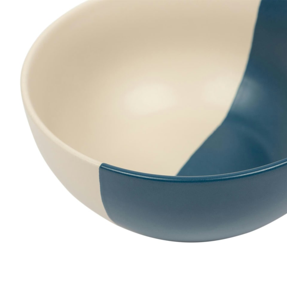 image 1 of Nicola Spring Dipped Stoneware Cereal Bowls - 16.5cm - 4 Colours Multi