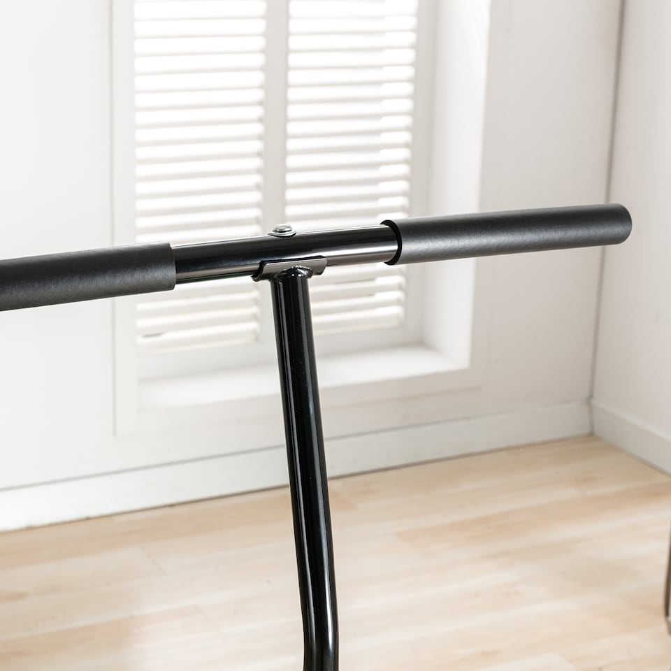 image 1 of HOMCOM Foldable Trampoline with Adjust Handle, Max Load 100 KG - Green