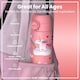 image 2 of Leak Proof Slim Water Bottle, Vacuum Insulated, 500ml (17oz) | Pink | Unicorn Rainbows | One Size