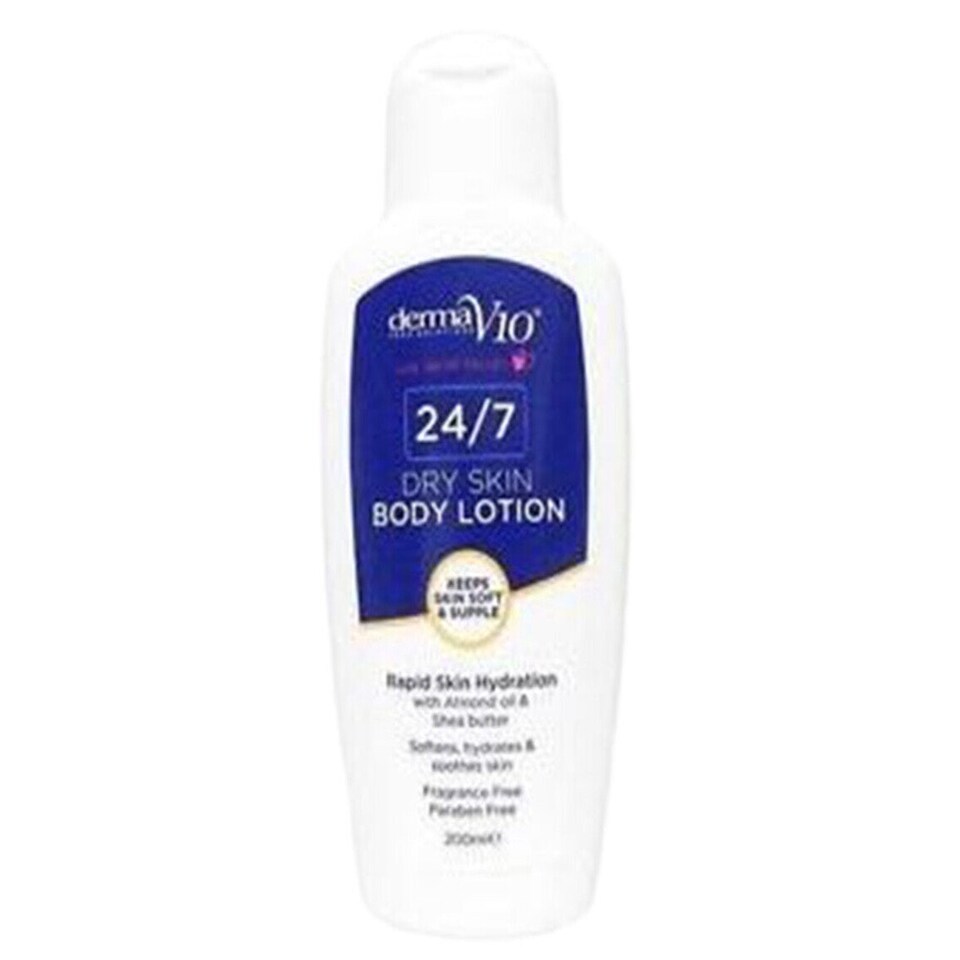 Derma V10 24/7 Dry Skin Body Lotion 200ml Tesco Groceries