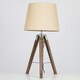 image 1 of ValueLights Clipper Pair of Brown Table Lamp