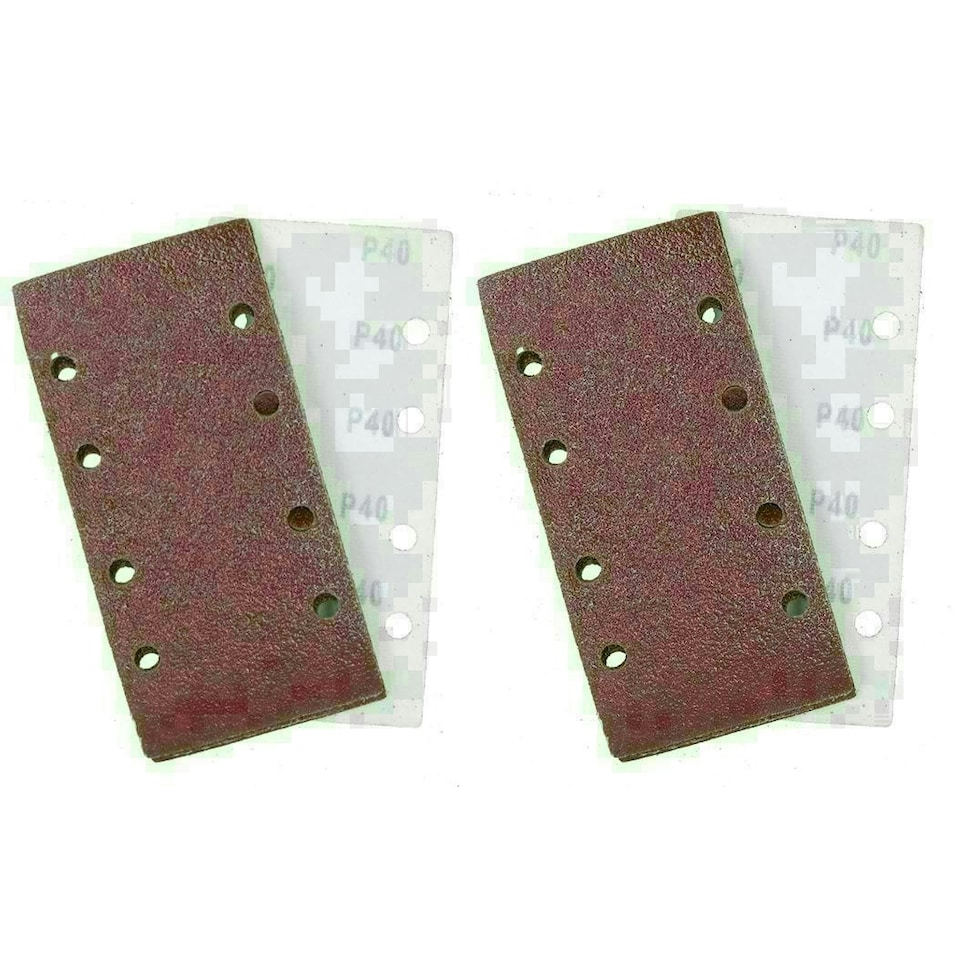 image 1 of 1/3 Sheet Sanding Sander Sandpaper Pads 20 Pack 40 Grit
