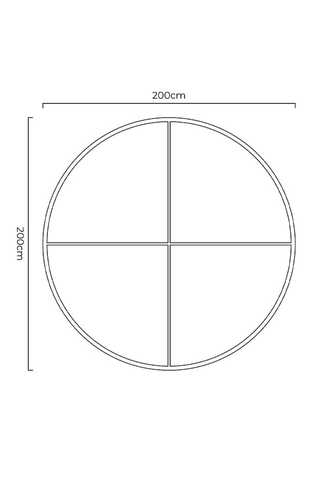 image 1 of The Fenestra - New Gold Extra Large Circular Window Metal Wall and Leaner Mirror 79"x 79" (200x200cm) | Gold